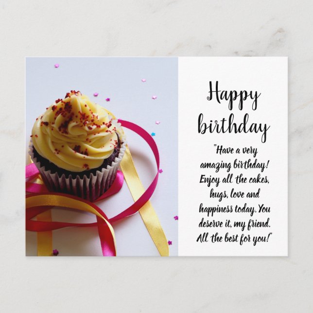 Postal Feliz cumpleaños (Anverso)