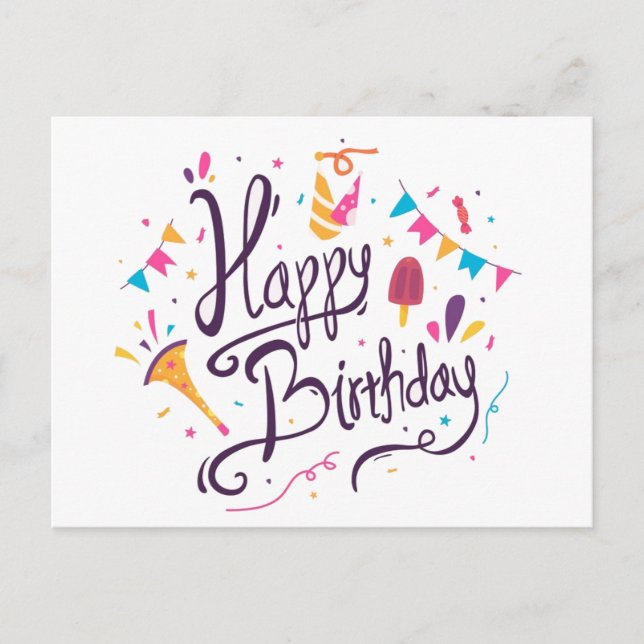 Postal Feliz Cumpleaños (Anverso)