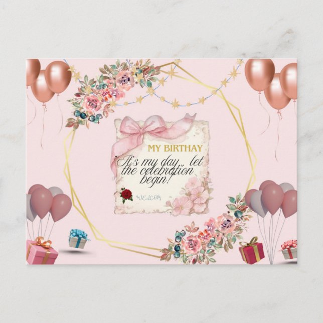 Postal Feliz cumpleaños (Anverso)