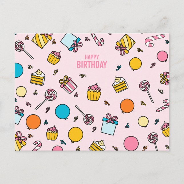 POSTAL FELIZ CUMPLEAÑOS (Anverso)