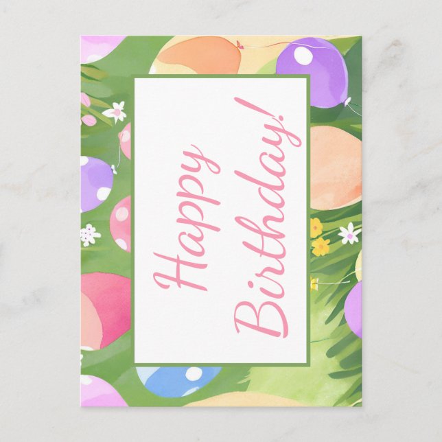 Postal ¡Feliz cumpleaños! (Anverso)