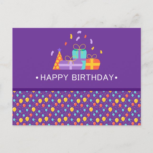 POSTAL FELIZ CUMPLEAÑOS (Anverso)