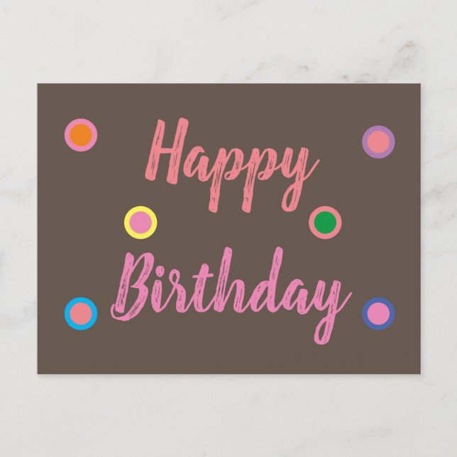 Postal Feliz Cumpleaños (Anverso)