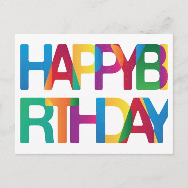 Postal Feliz cumpleaños (Anverso)