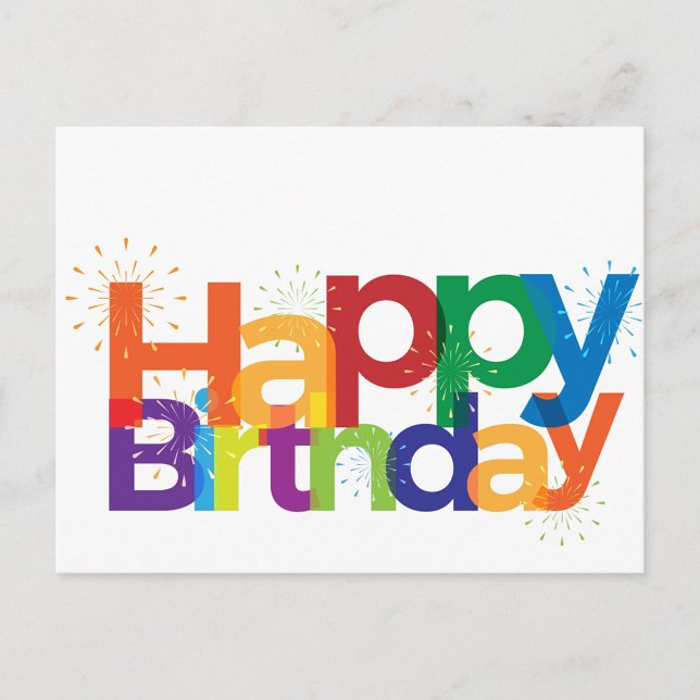 Postal Feliz cumpleaños (Happy Birthday Postcard!)
