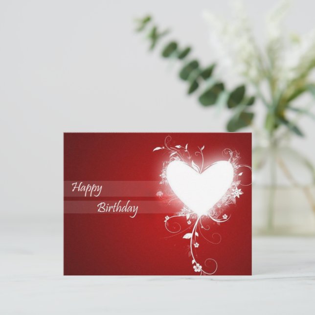 Postal Feliz cumpleaños (Anverso de pie)