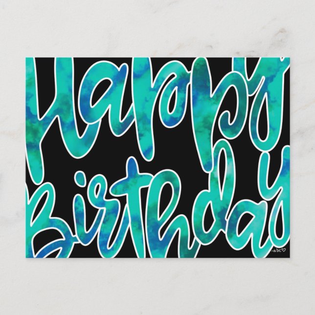 Postal Feliz cumpleaños (Anverso)