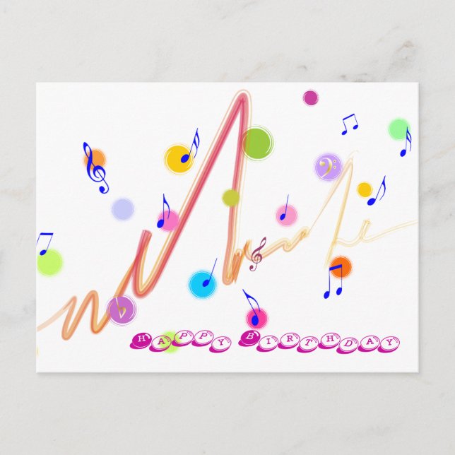 Postal Feliz cumpleaños (Anverso)