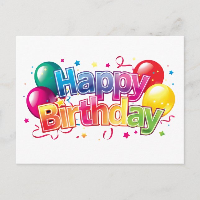 Postal Feliz Cumpleaños  (Anverso)