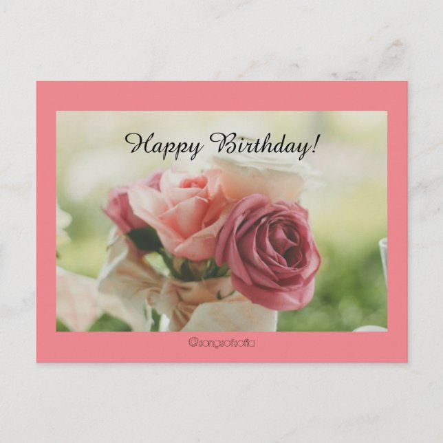 Postal ¡Feliz cumpleaños! (Anverso)