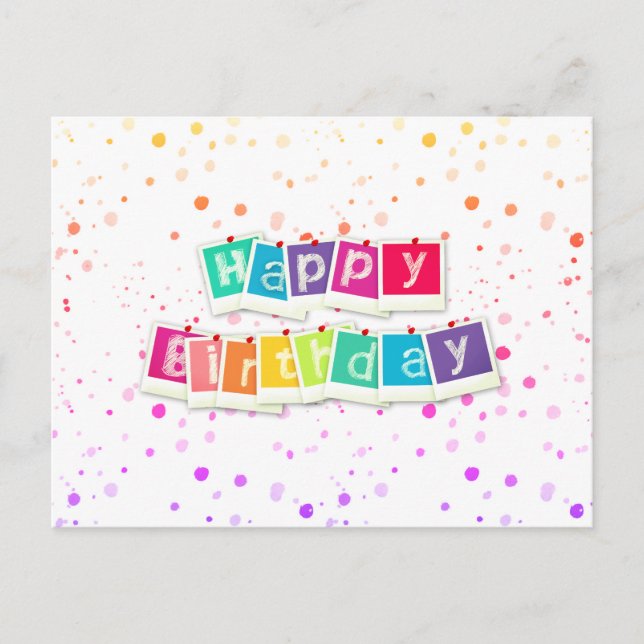 Postal Feliz cumpleaños (Anverso)