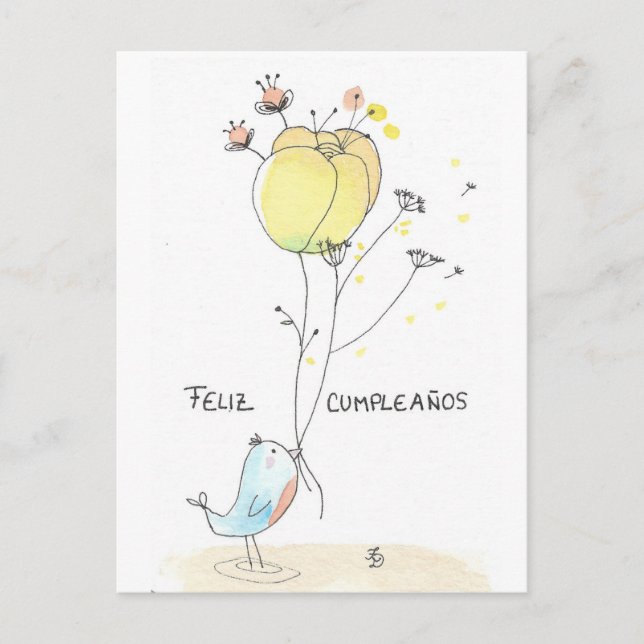 Postal Feliz cumpleaños (Anverso)