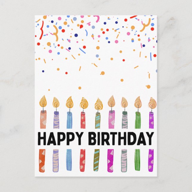 POSTAL FELIZ CUMPLEAÑOS (Anverso)