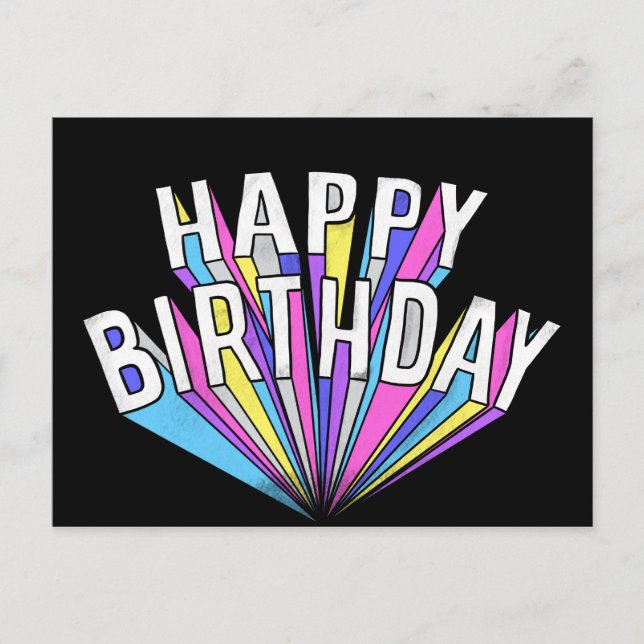 Postal Feliz cumpleaños (Anverso)