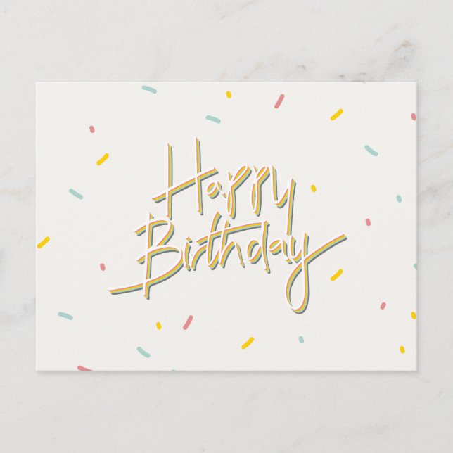 POSTAL FELIZ CUMPLEAÑOS (Anverso)