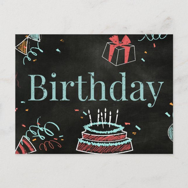 POSTAL FELIZ CUMPLEAÑOS (Anverso)