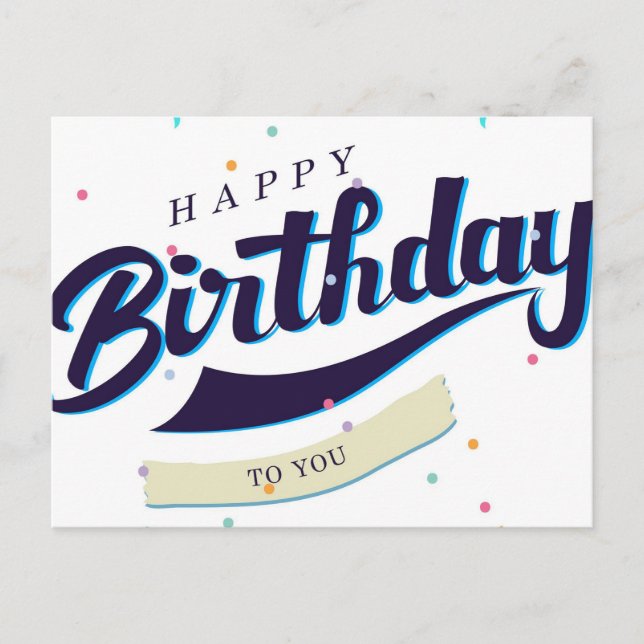 Postal Feliz cumpleaños (Anverso)