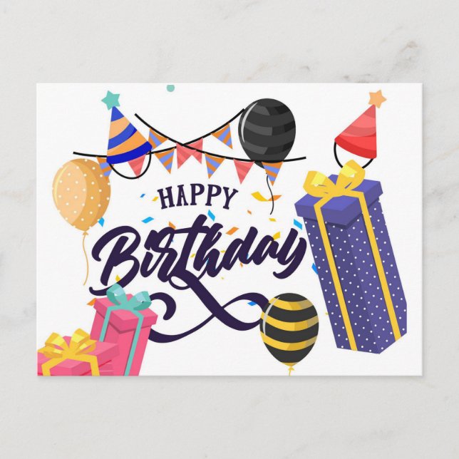 Postal Feliz cumpleaños (Anverso)