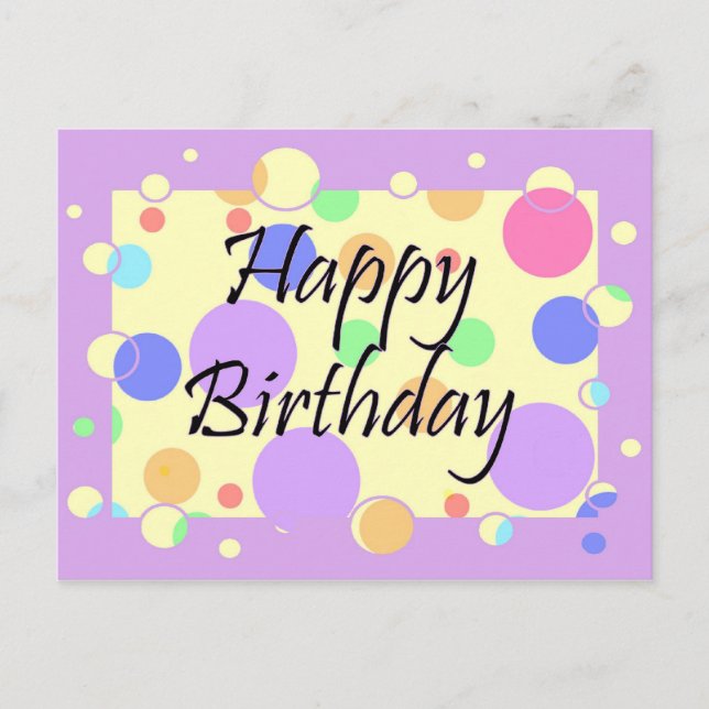 Postal Feliz cumpleaños (Anverso)