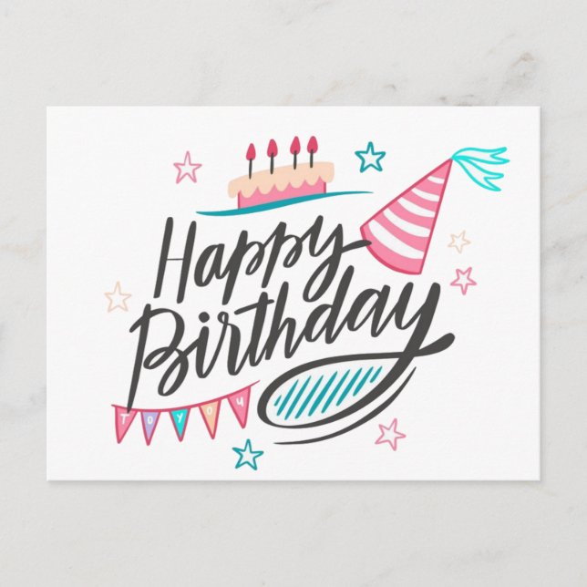 Postal Feliz cumpleaños (Anverso)