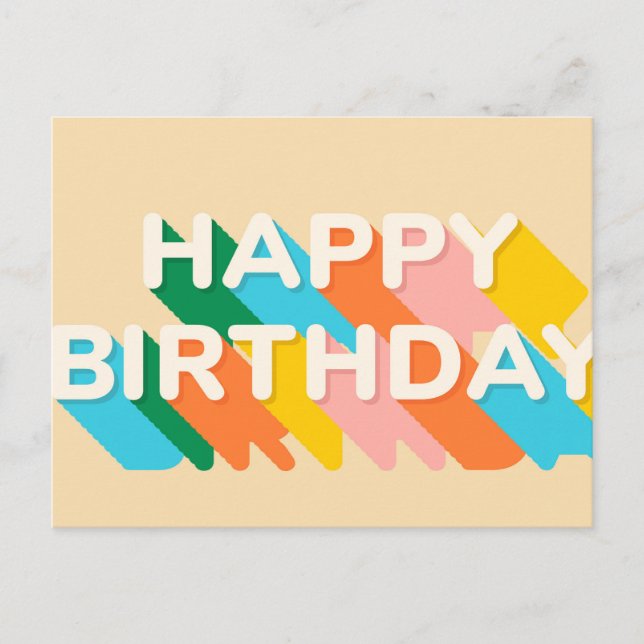 POSTAL FELIZ CUMPLEAÑOS (Anverso)