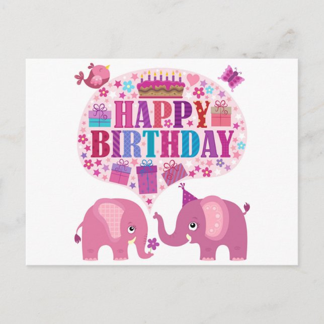 Postal Feliz cumpleaños (Anverso)