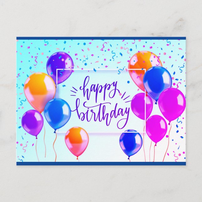 Postal Feliz cumpleaños (Anverso)