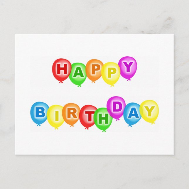Postal Feliz cumpleaños (Anverso)