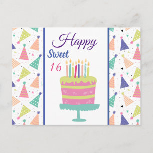 Postal Feliz Cumpleaños 16