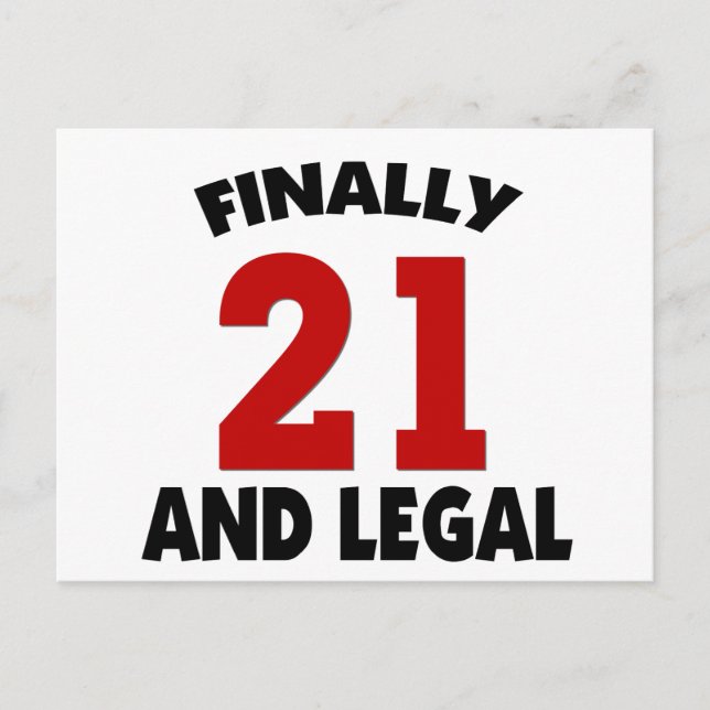 Postal Feliz cumpleaños 21 (Anverso)