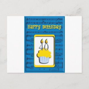 Postal Feliz cumpleaños 40