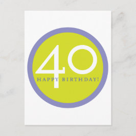 Postal ¡Feliz cumpleaños, 40!