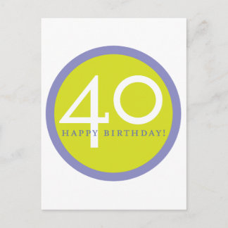 Postal ¡Feliz cumpleaños, 40!