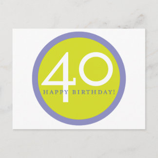 Postal ¡Feliz cumpleaños, 40!