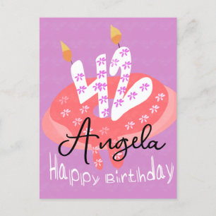 Postal Feliz cumpleaños 42 Donut Cake