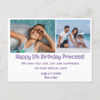 feliz cumpleaños 5, dos fotos familia