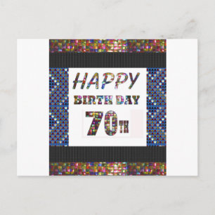 Postal Feliz cumpleaños 70