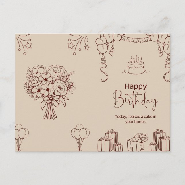 Postal Feliz Cumpleaños a Alguien Increíble (Anverso)