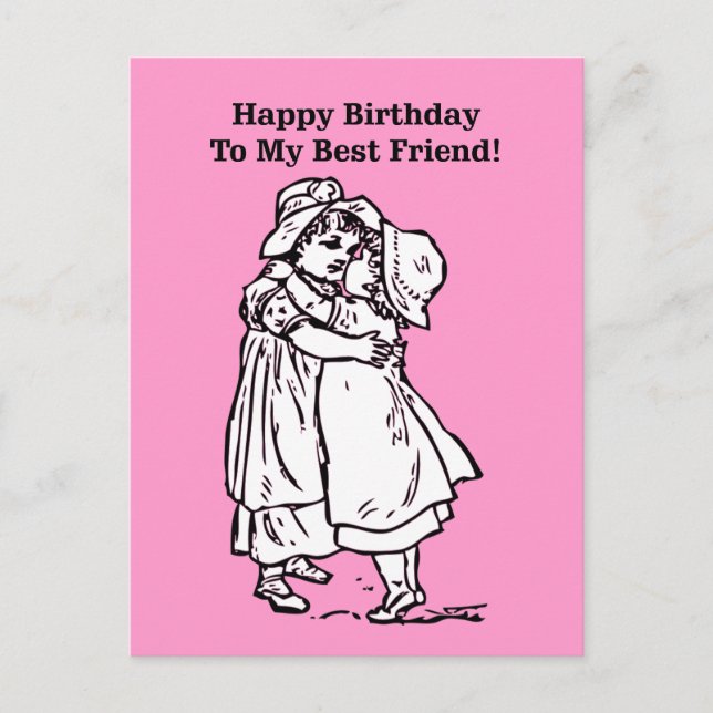 Postal ¡Feliz cumpleaños a mi mejor amigo! (Anverso)