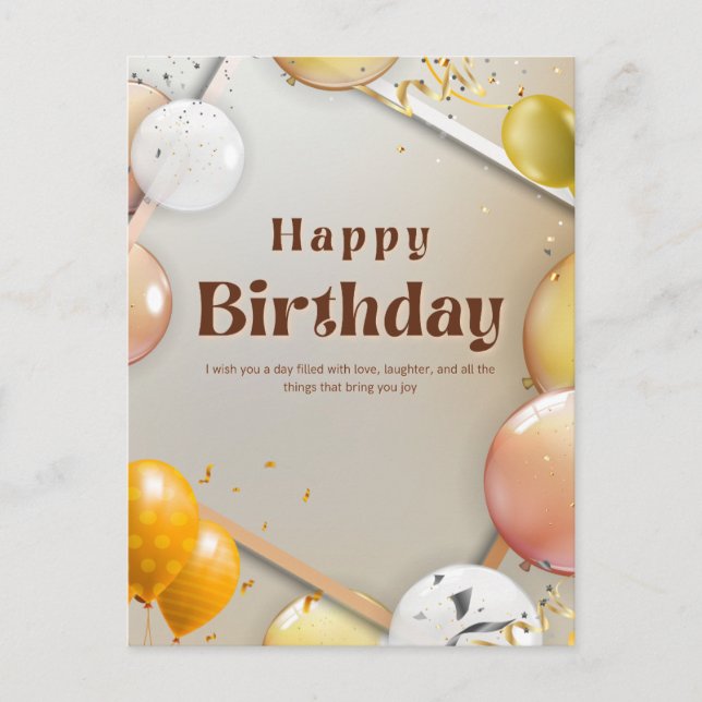 Postal Feliz Cumpleaños a ti  (Anverso)