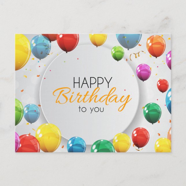 Postal Feliz Cumpleaños a Ti (Anverso)