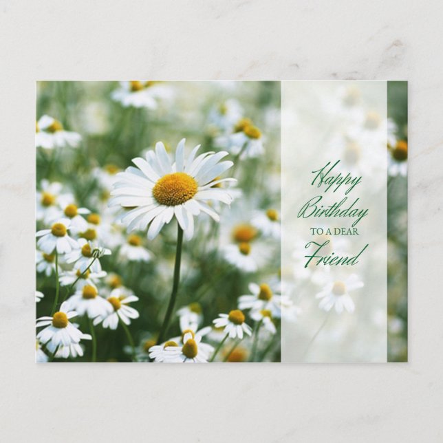Postal Feliz cumpleaños a un amigo que escribió una posta (Anverso)