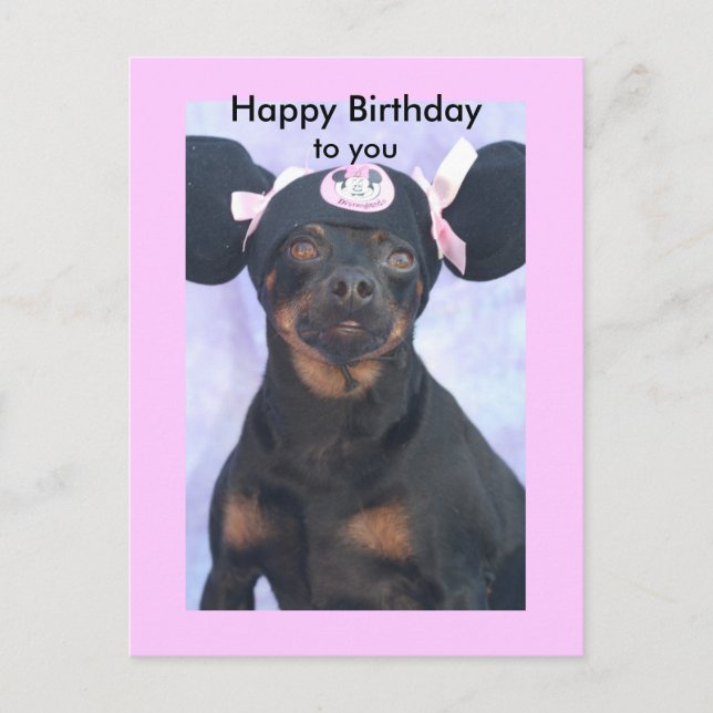 Postal Feliz cumpleaños, a usted (Anverso)