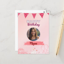 Feliz cumpleaños adolescente Chica dulce
