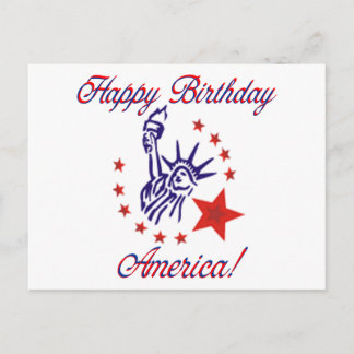Postal Feliz cumpleaños América