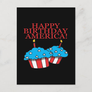 Postal Feliz cumpleaños América