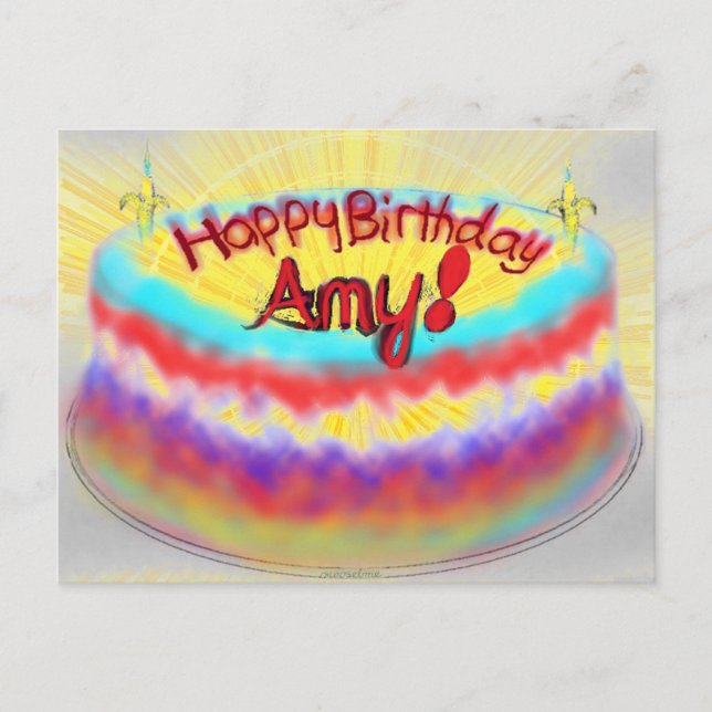 Postal ¡Feliz cumpleaños Amy! (Anverso)