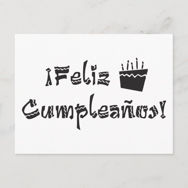 Postal feliz cumpleanos arriba (Anverso)