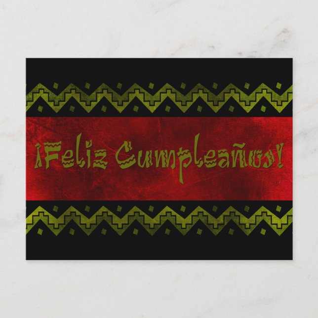 Postal feliz cumpleaños arriba (Anverso)