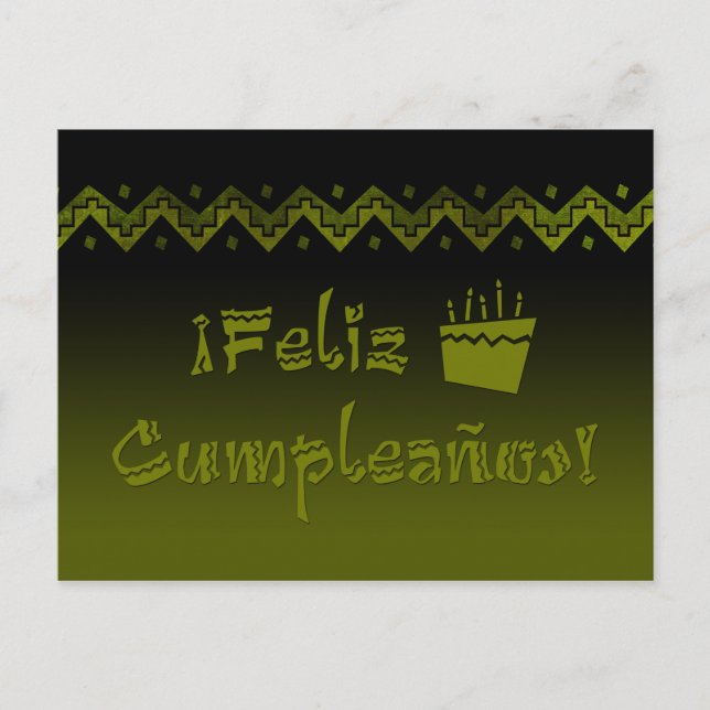 Postal feliz cumpleanos arriba (Anverso)